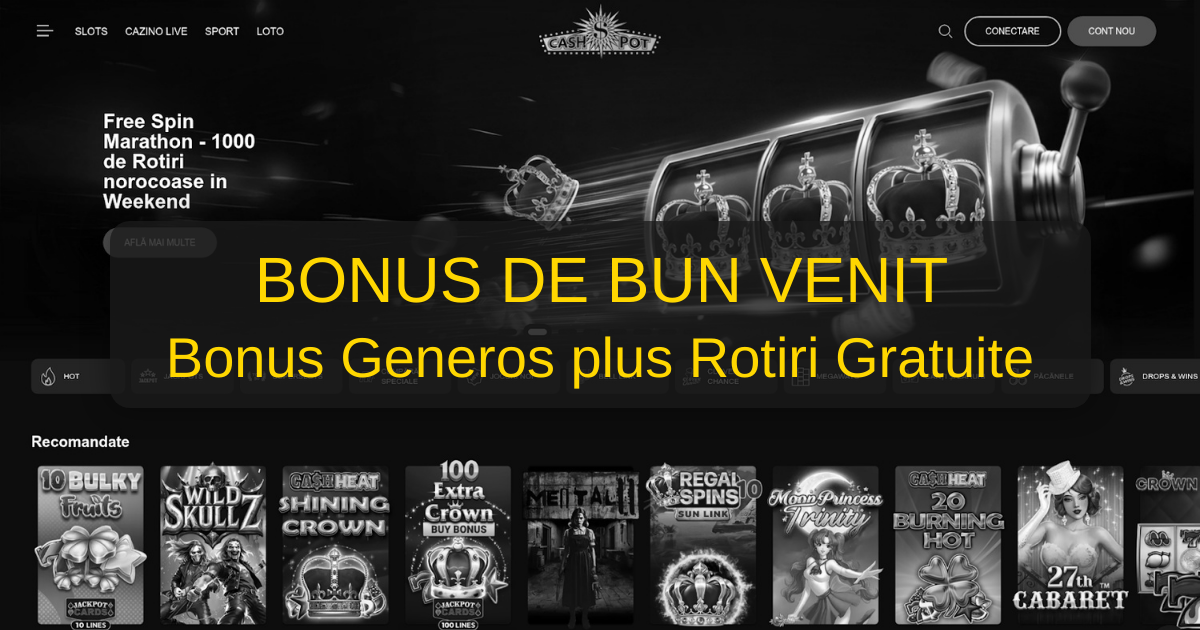 Cashpot Casino welcome bonus